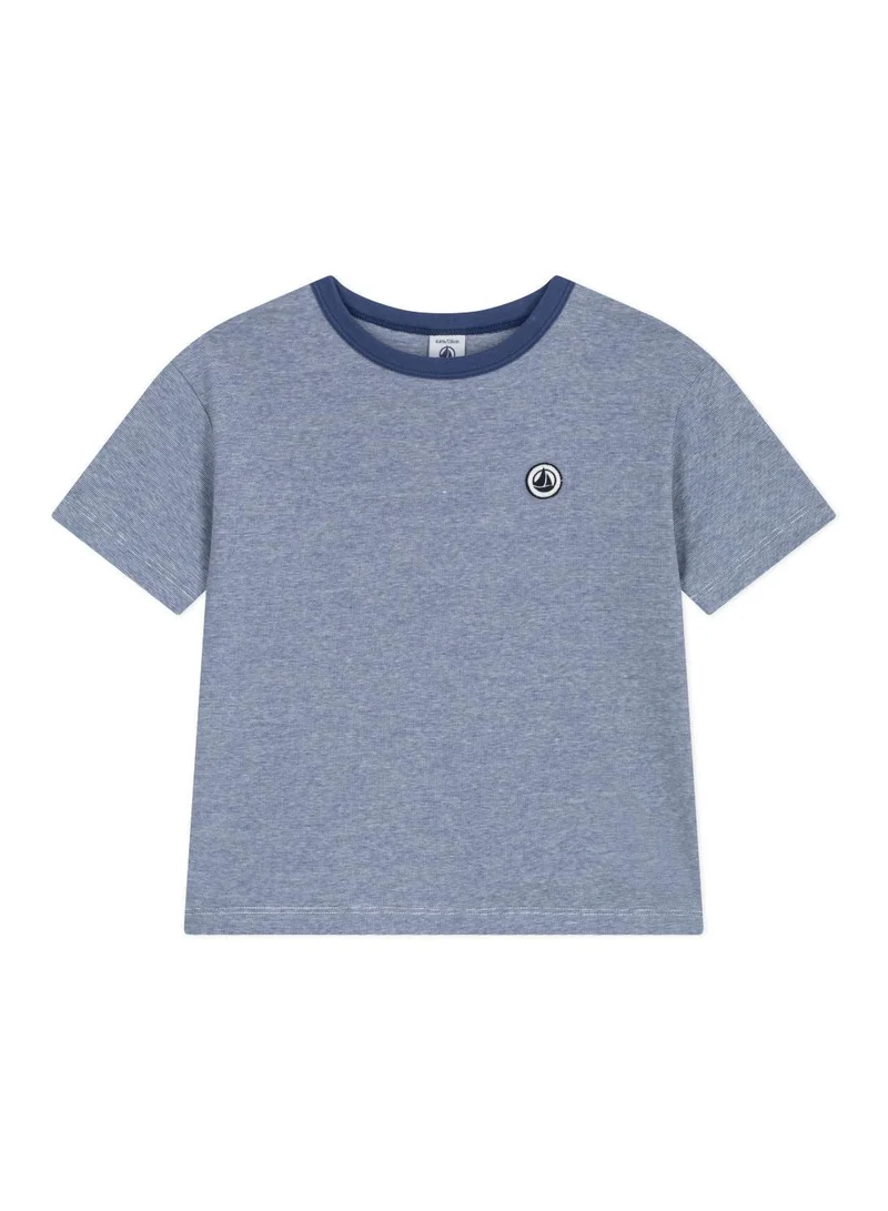 بيتي باتو Children's short-sleeved stripy cotton T-shirt
